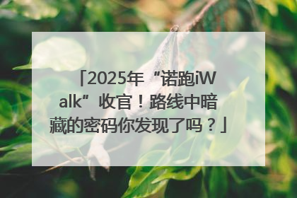 2025年“诺跑iWalk”收官！路线中暗藏的密码你发现了吗？