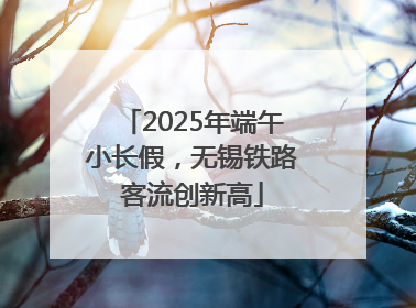 2025年端午小长假，无锡铁路客流创新高