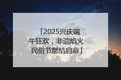 2025兴庆端午狂欢，非遗焰火民俗节燃情启幕