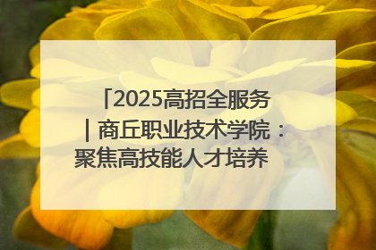 2025高招全服务｜商丘职业技术学院：聚焦高技能人才培养 谱写高质量发展篇章