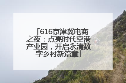616京津冀电商之夜：点亮时代空港产业园，开启永清数字乡村新篇章