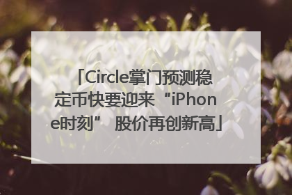 Circle掌门预测稳定币快要迎来“iPhone时刻” 股价再创新高