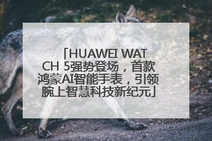 HUAWEI WATCH 5强势登场，首款鸿蒙AI智能手表，引领腕上智慧科技新纪元