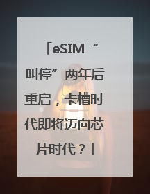 eSIM“叫停”两年后重启，卡槽时代即将迈向芯片时代？